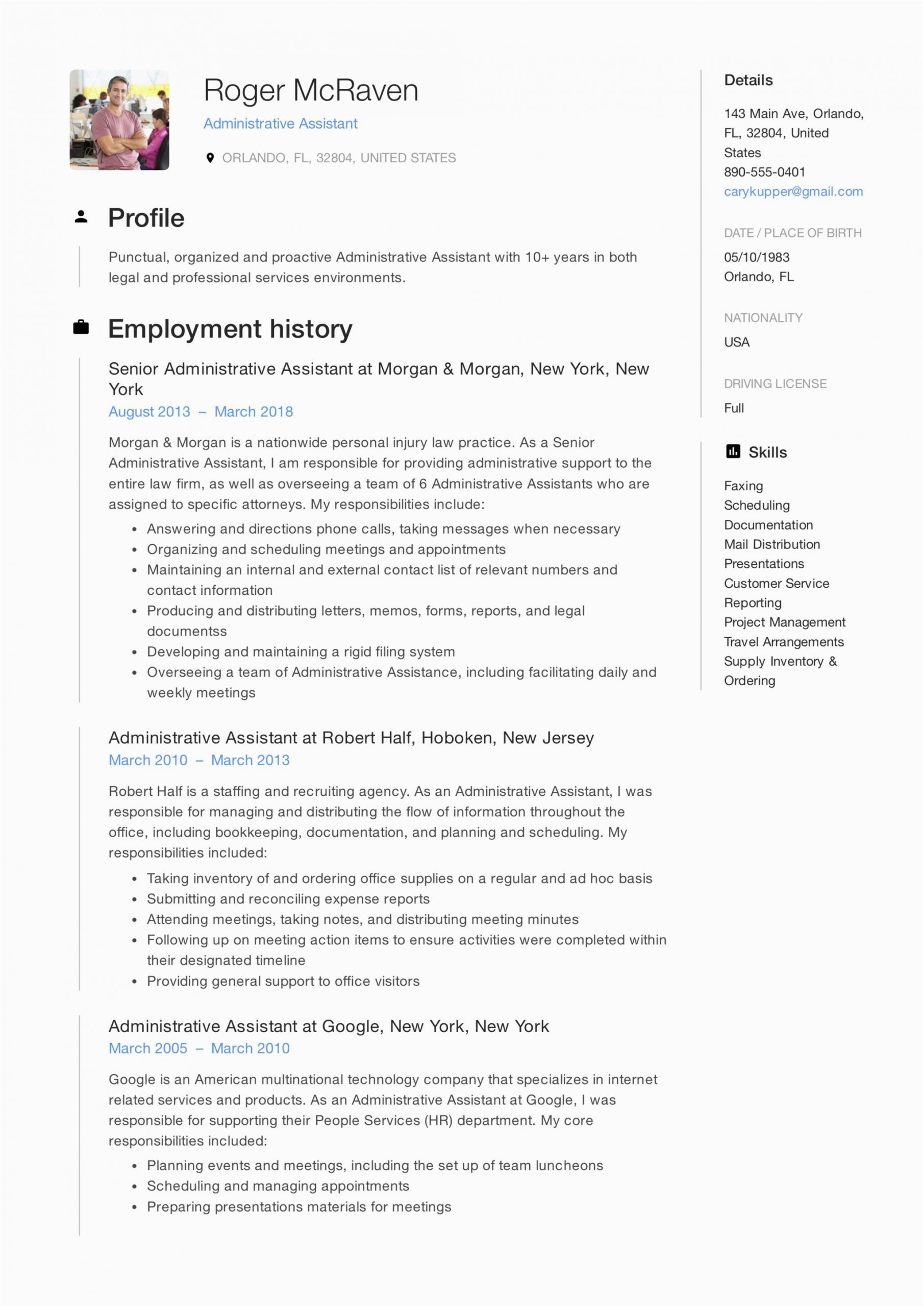 Administrative assistant Job Description Resume Sample 19 Free Administrative assistant Resumes & Writing Guide