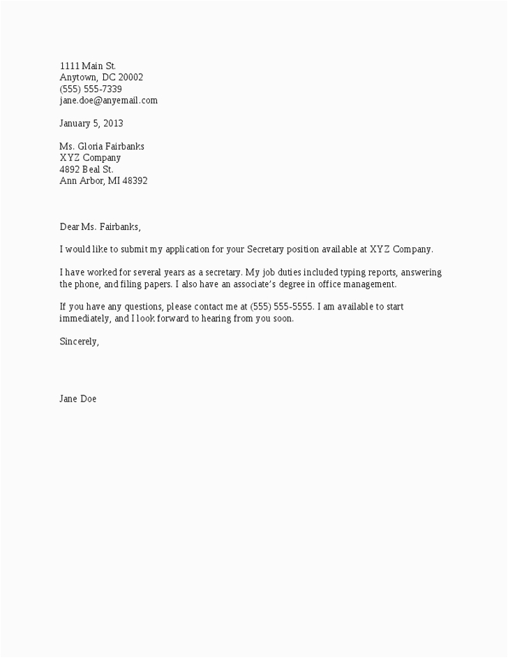 basic cover letter for a resume 3223