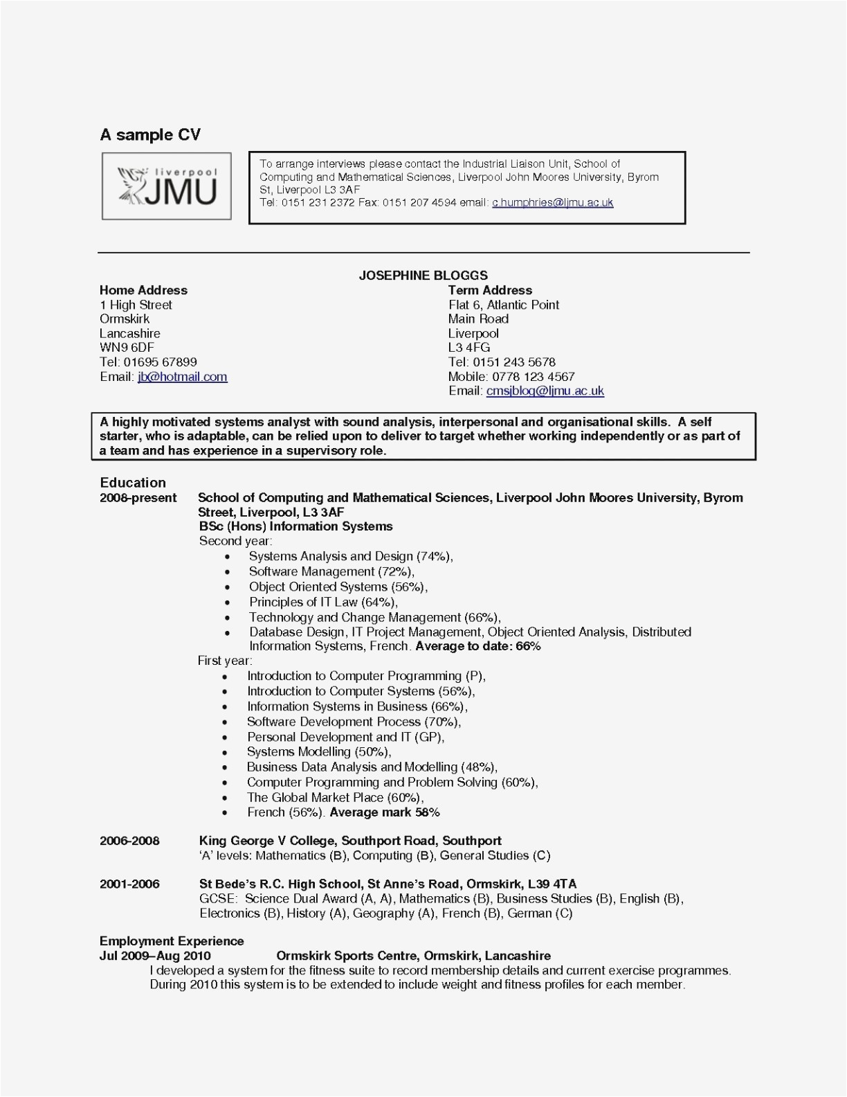 resume examples hobbies