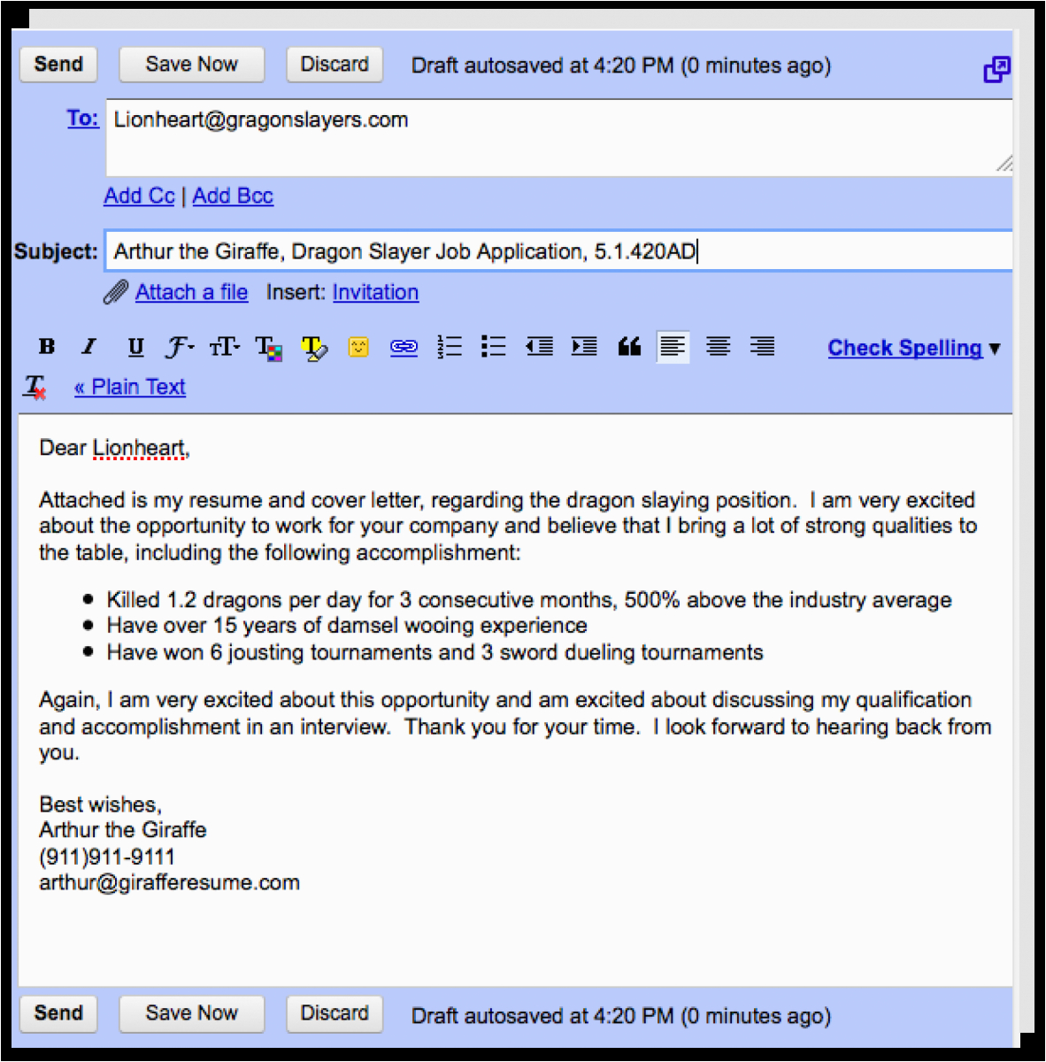 how to write email to hr for sending