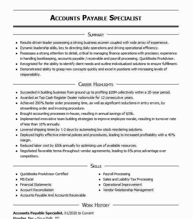 accounts payable specialist d8c5a3d43de82d1db0edc04ee2c