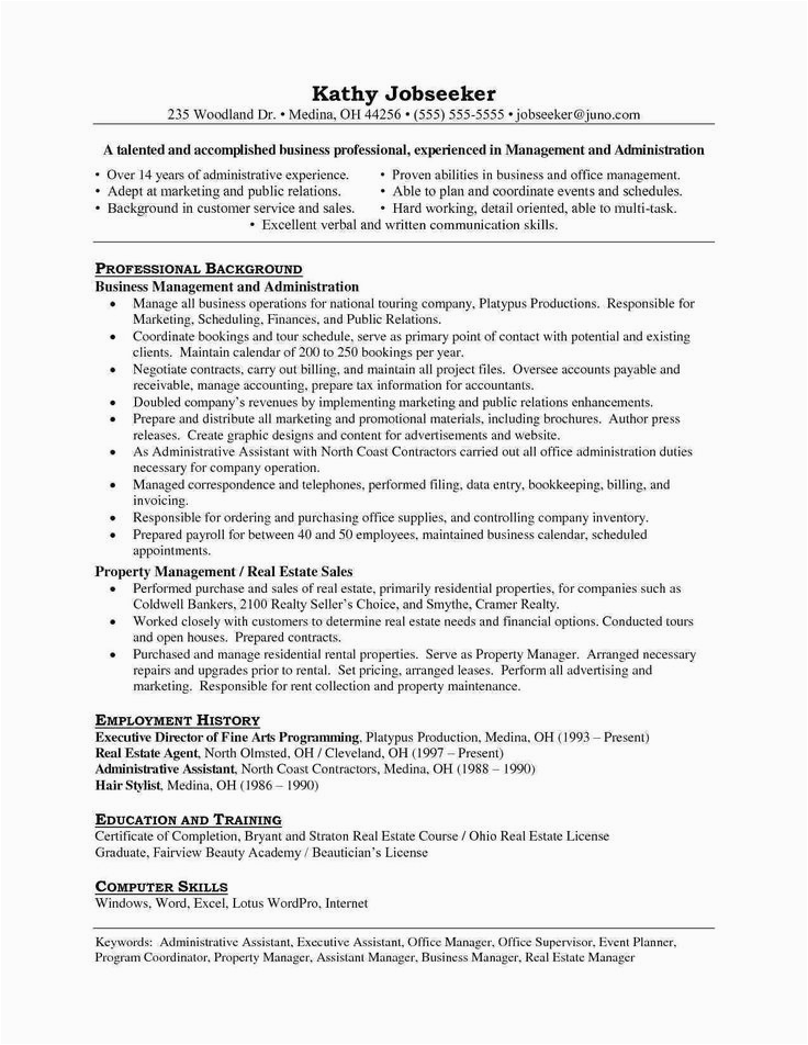 Sample Resume for Administrative assistant In Real Estate Undergraduate Research assistant Resume Sample 40 Real