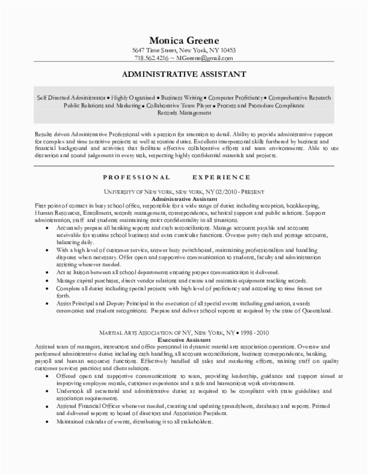 administrative assistant resume samples