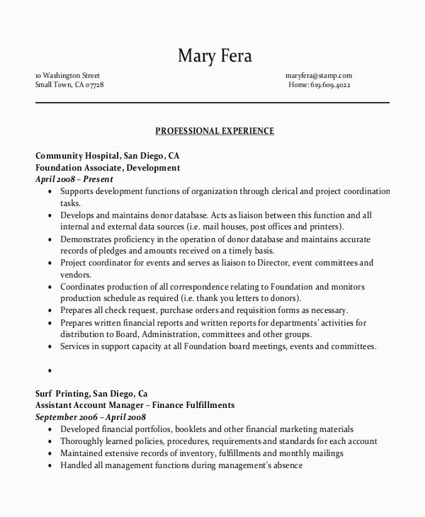 sample resume for office assistant with