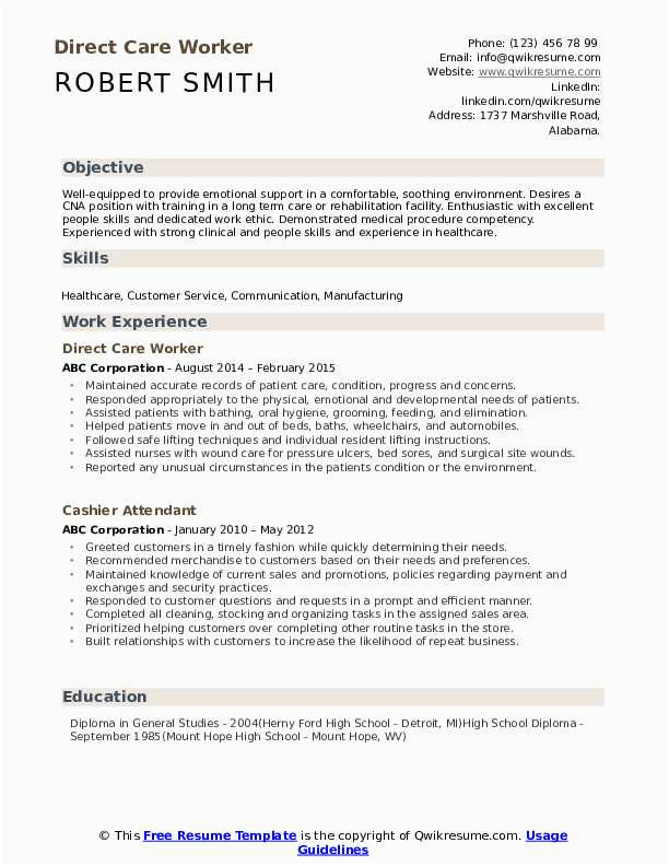 aged care resume samples
