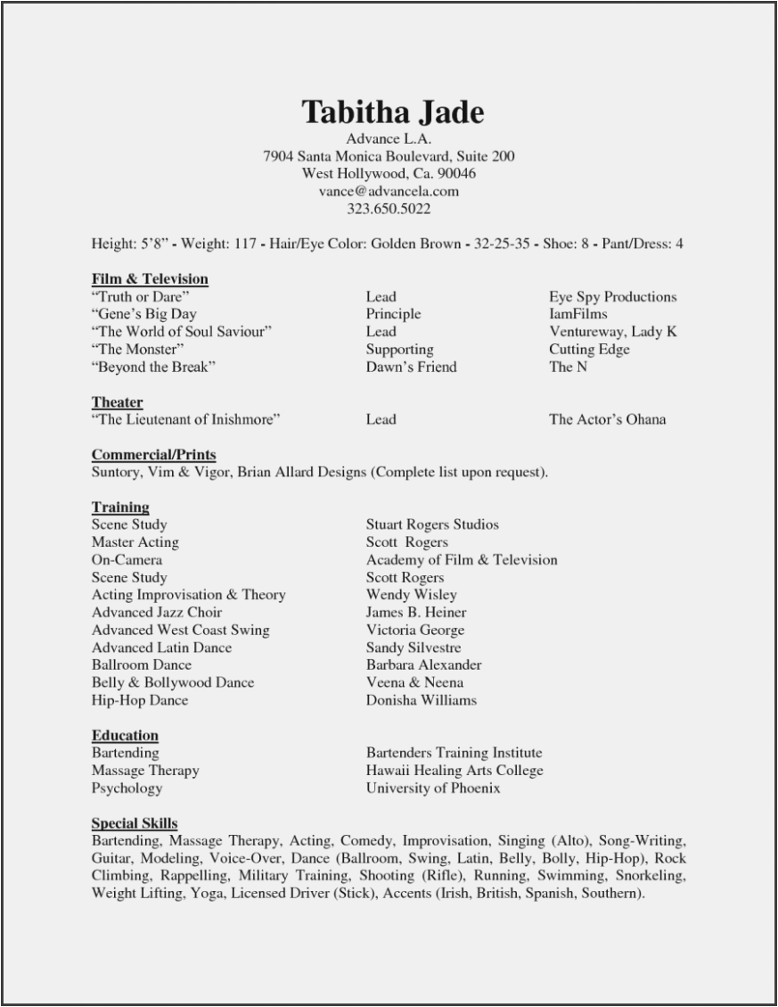 awesome voice over resume template