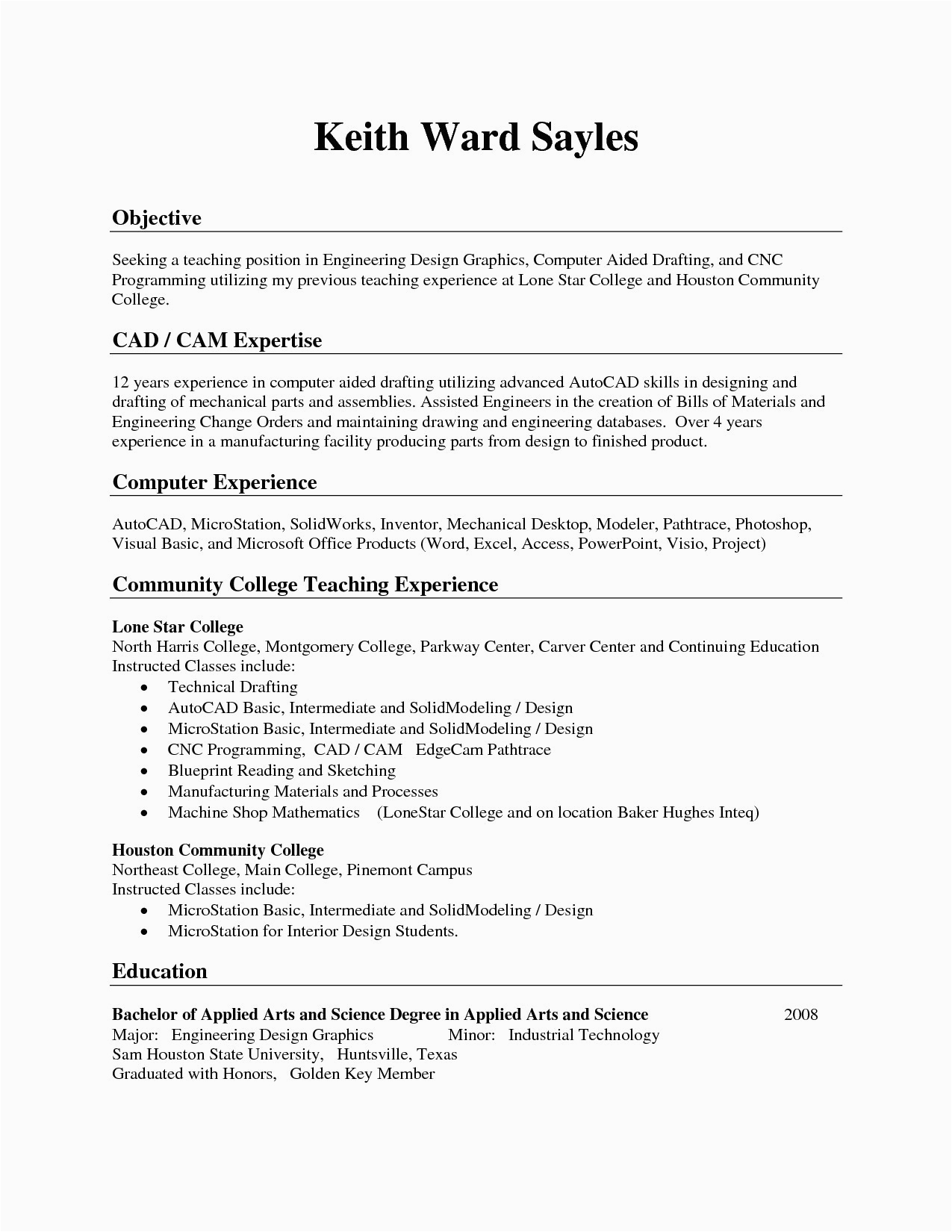 oilfield resume template