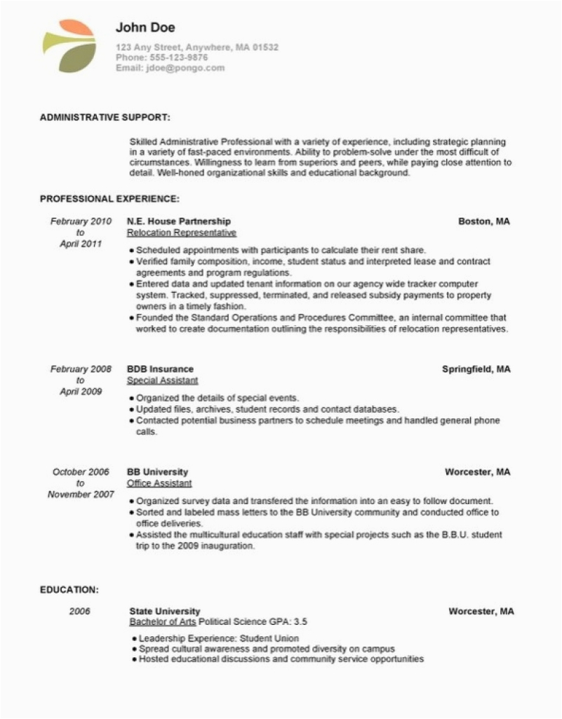 resumes for moms returning to work examples