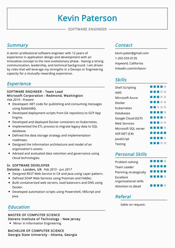 Professional Resume Samples for software Engineers 100 Professional Resume Samples for 2020