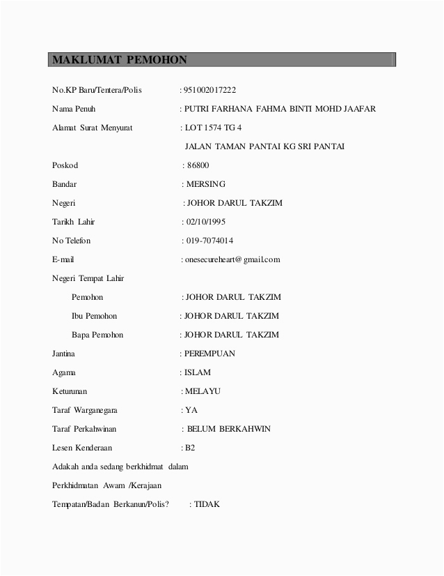 resume spm 2