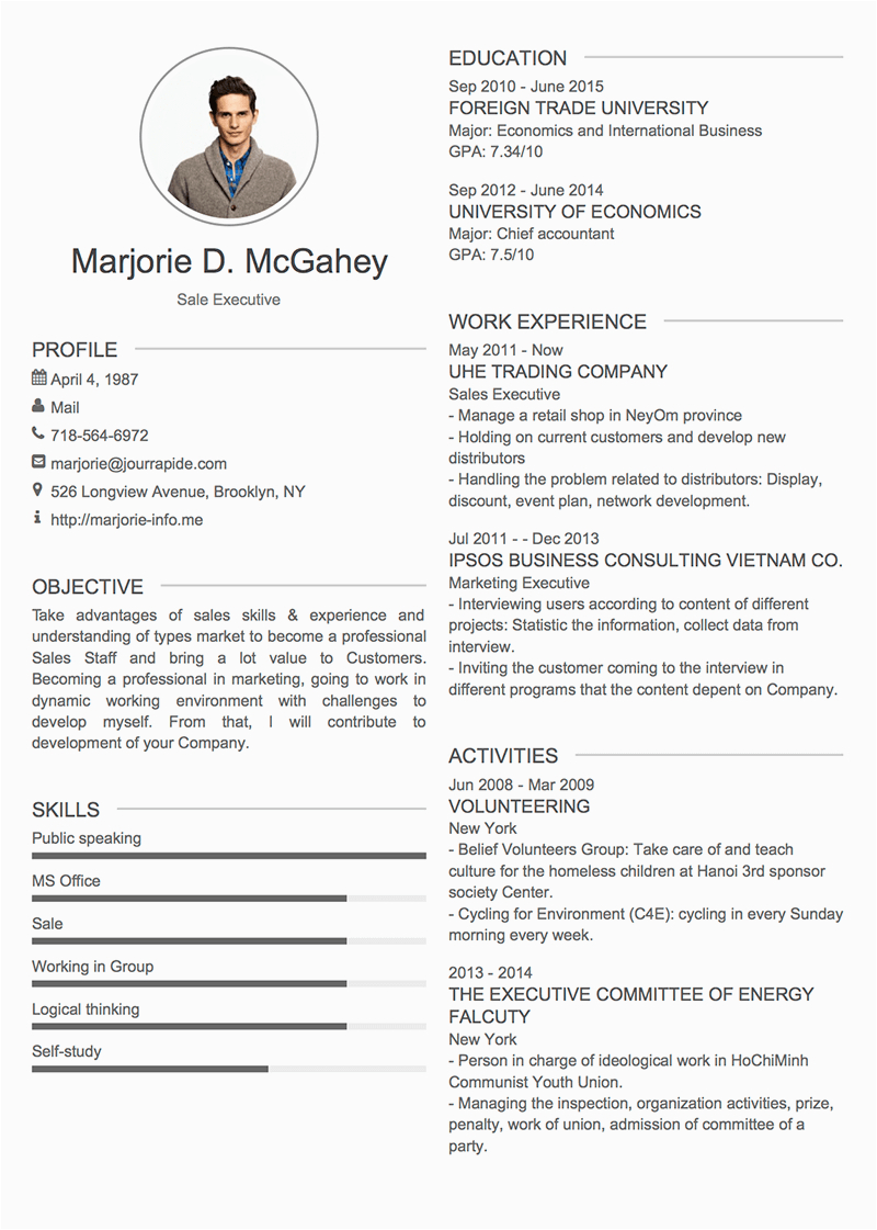 about me in resume examples 24