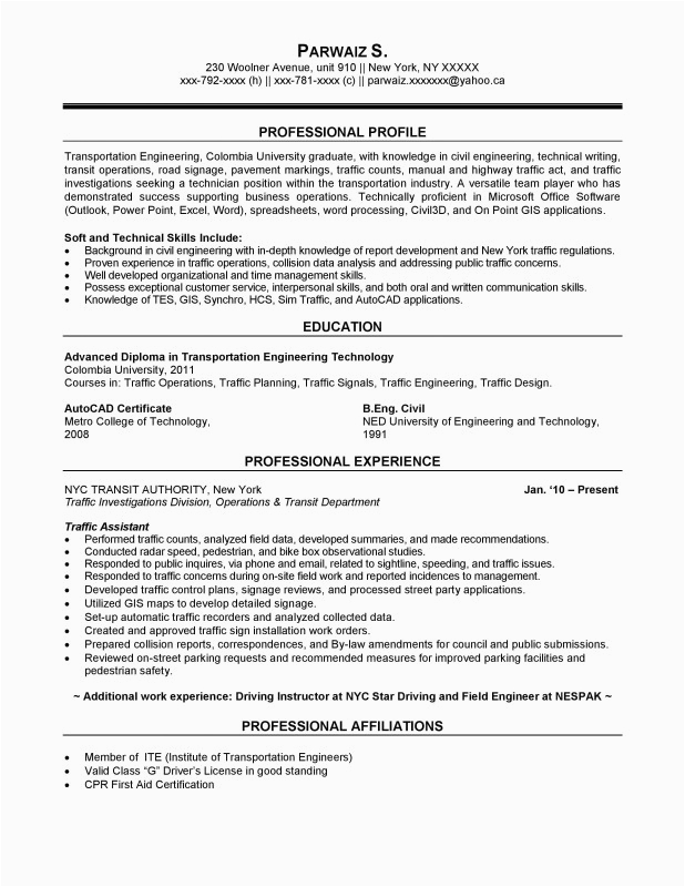 sample resume for freshers in civil