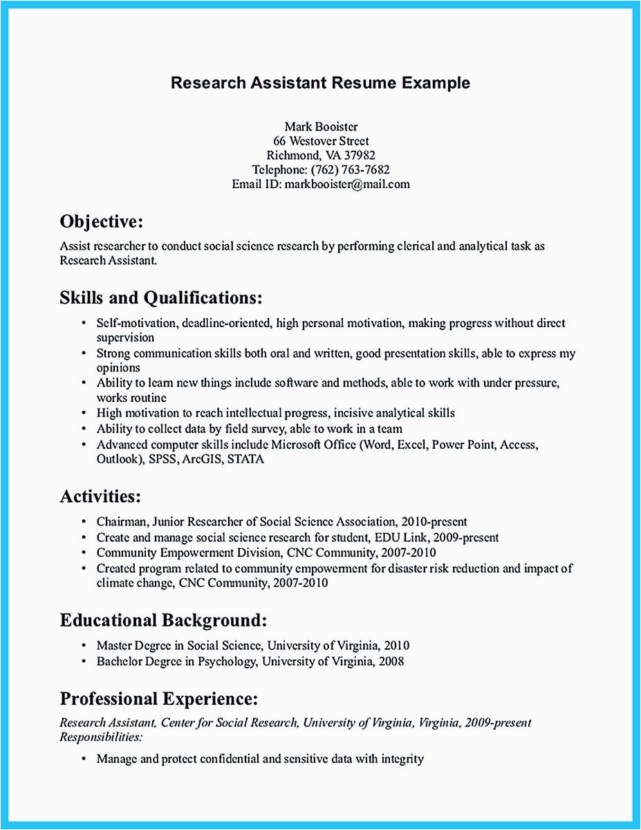 writing your assistant resume carefully