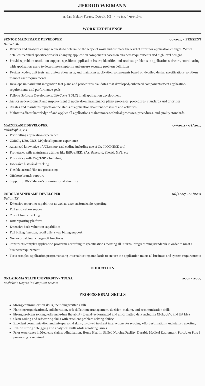 servicenow developer resume for