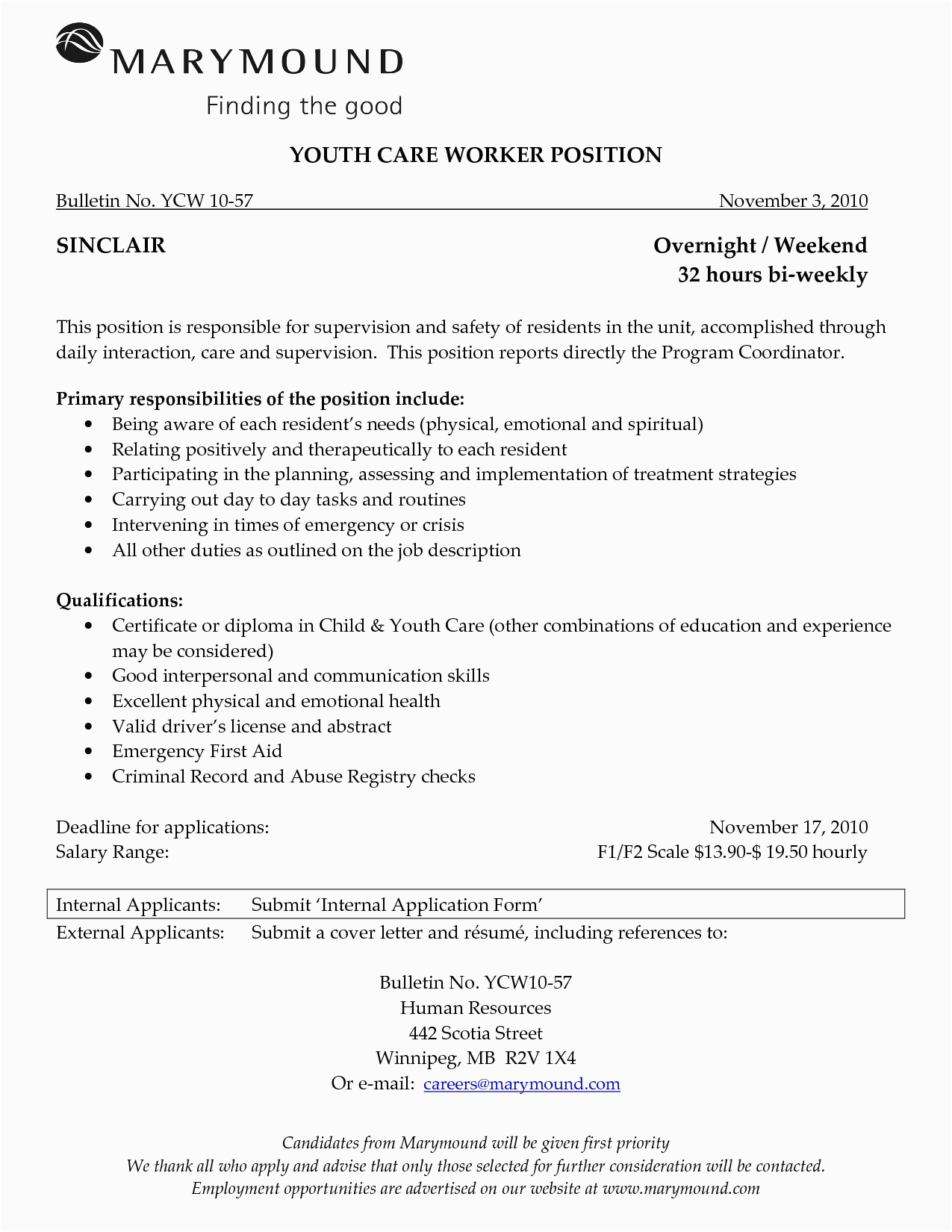 home support worker resume