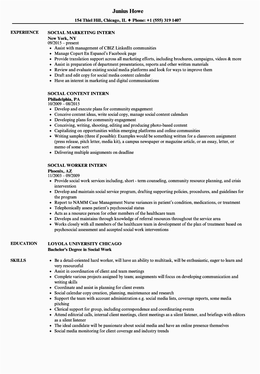 Sample Resume for social Work Student Resume Examples social Worker Best Resume Ideas