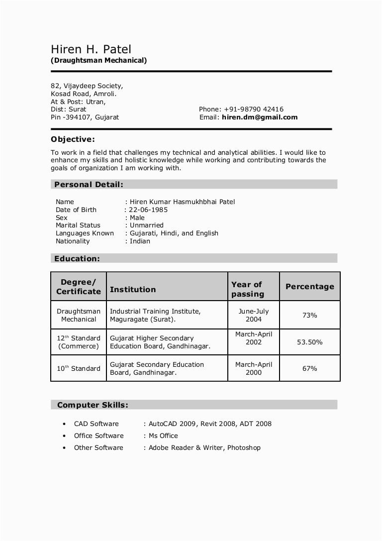 Sample Resume format for 12th Pass Student Resume format for 12th Pass 12th Pass Cv