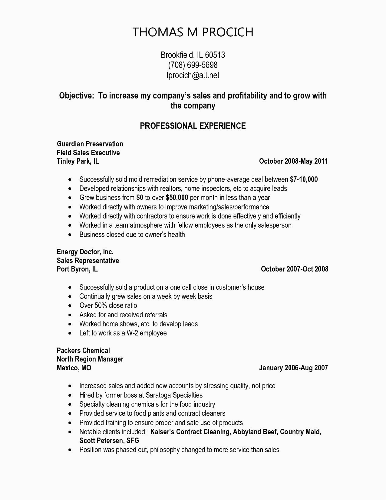 Sample Resume Objectives for Sales Representative 50 Lovely Sales Representative Resume Sample In 2020