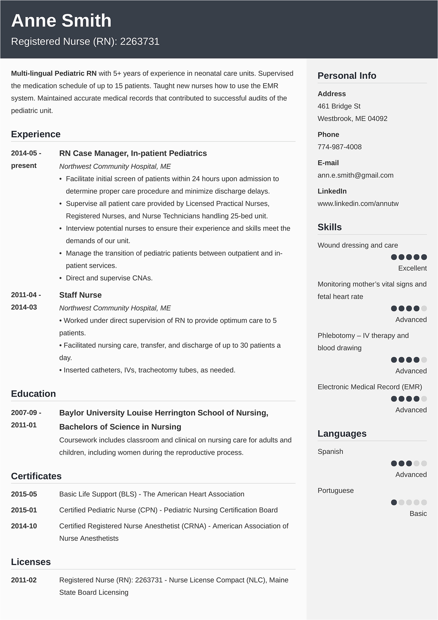 6 month experience resume resume format