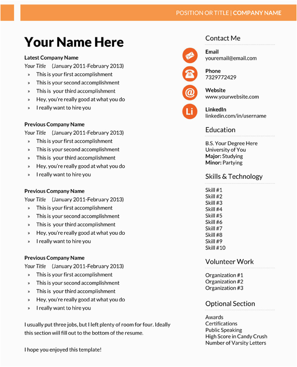 Digital Marketing Resume Sample Free Download Free Marketing Resume Template