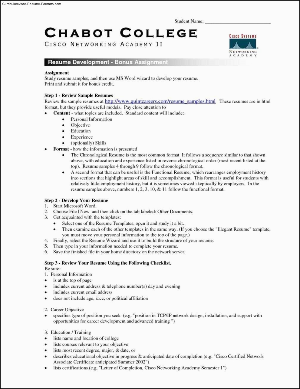 free resume templates for college students