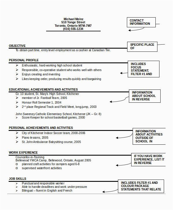 resume format