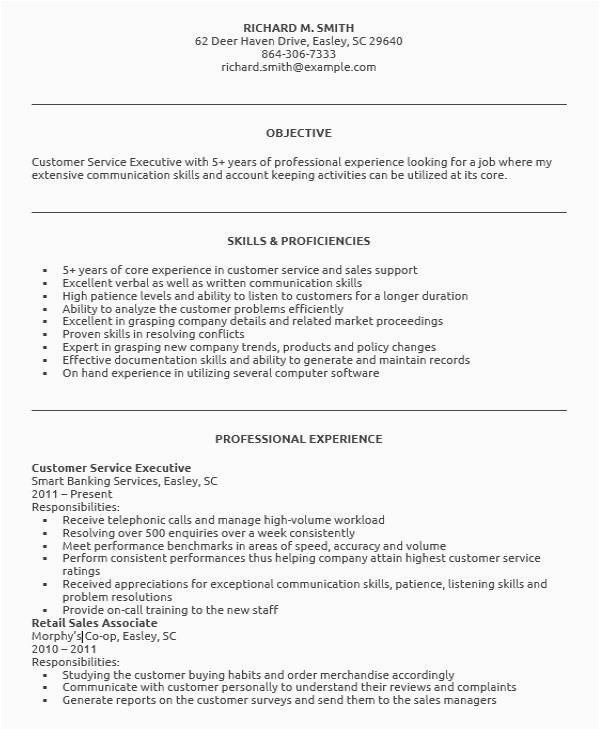 free executive resume