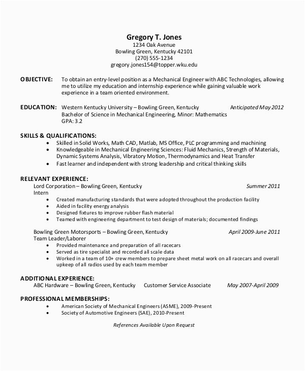 engineering resume