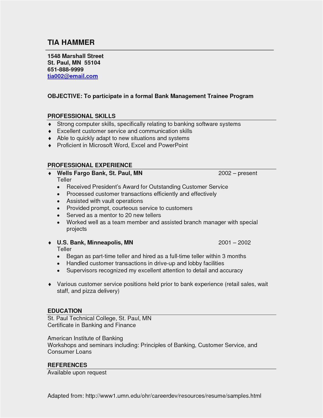 resume skills list