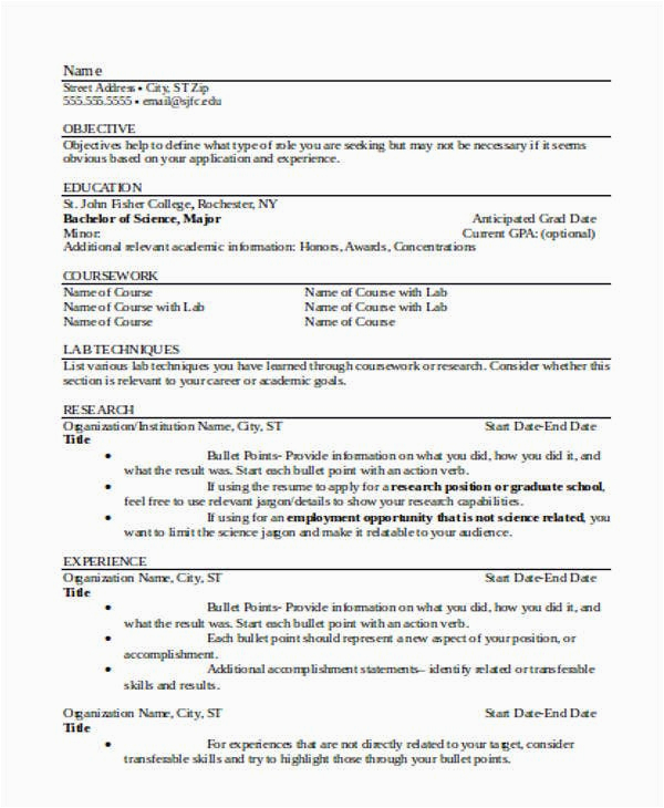 resume for it experienced