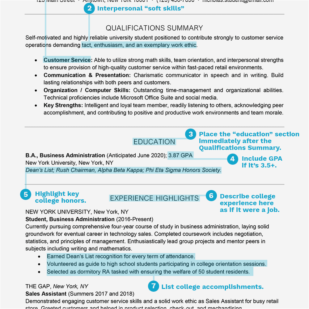 Sample Of Resume for It Students Student Resume Examples Templates and Writing Tips