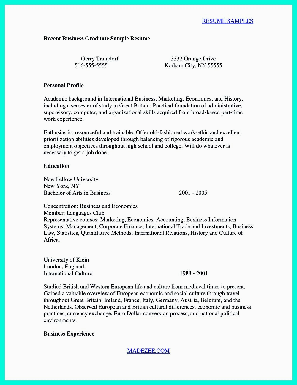 Sample Resume for College Graduate with Little Experience College Graduate Resume is Needed if You Think Resume is