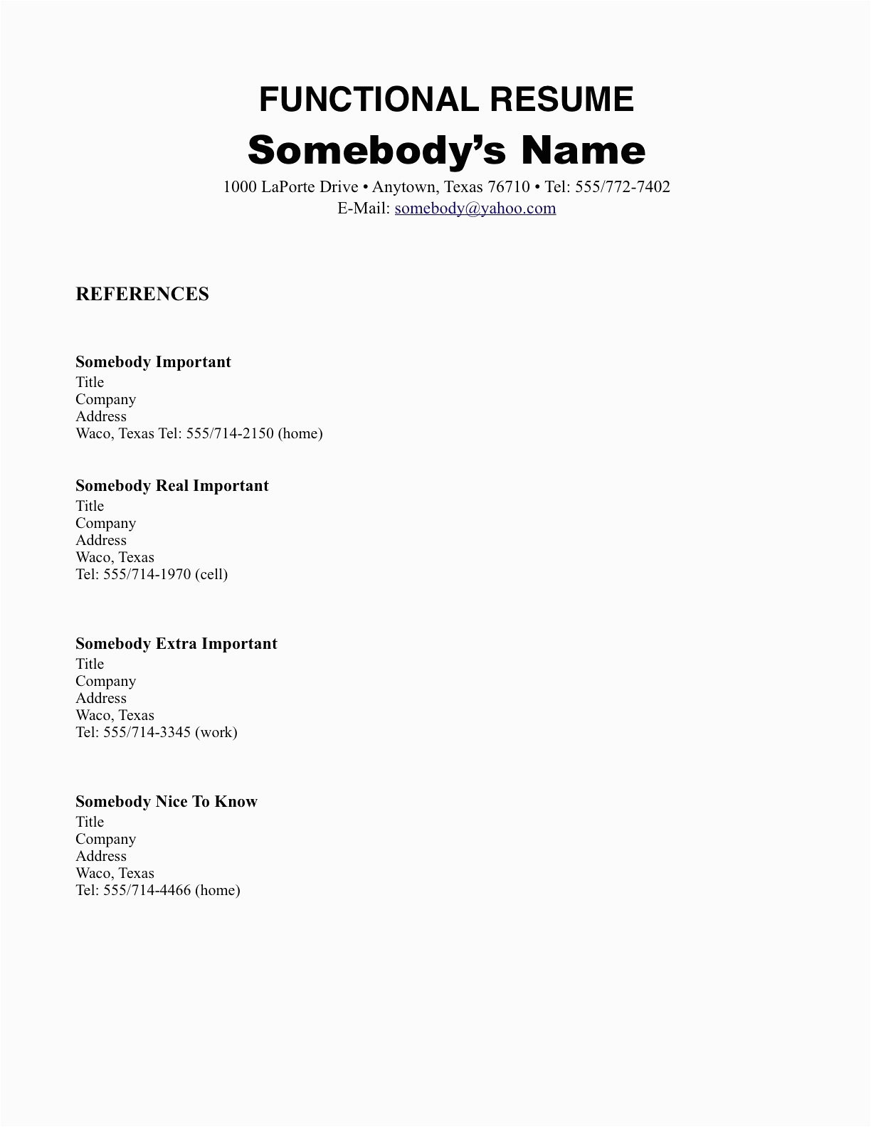 12 13 functional resume college student