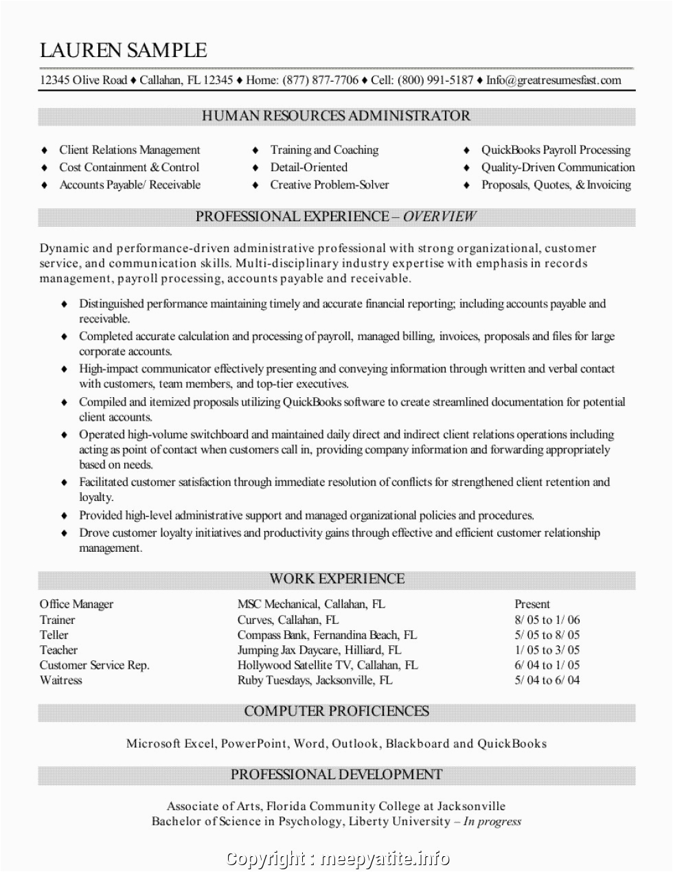 Sample Resume for Hr Recruiter Position Print Resume format for Experienced Hr Recruiter Great