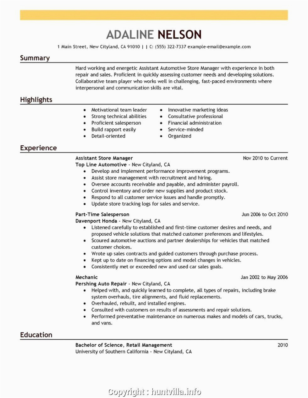 Sample Resume for Sales Lady In Department Store assistant Store Manager Resume Elegant Print Store Manager