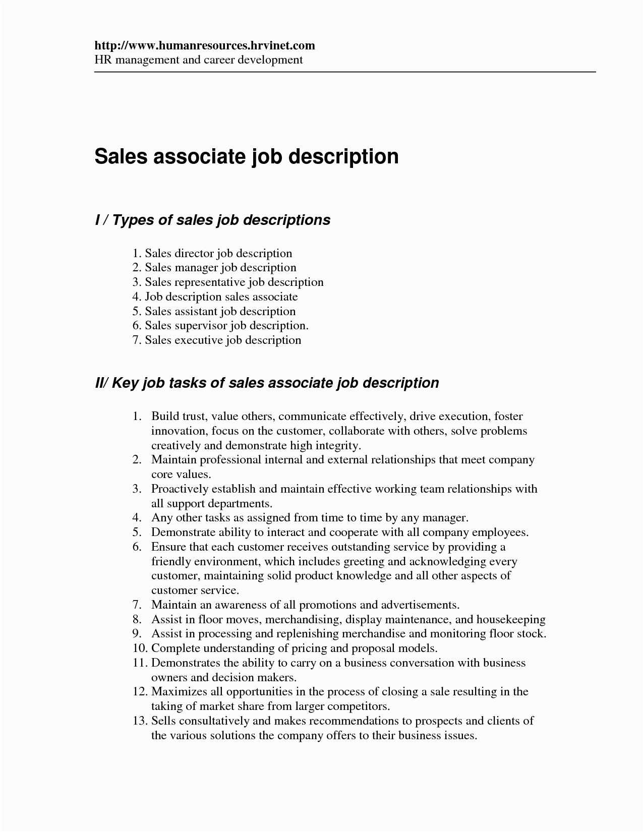sample resume for sales lady position