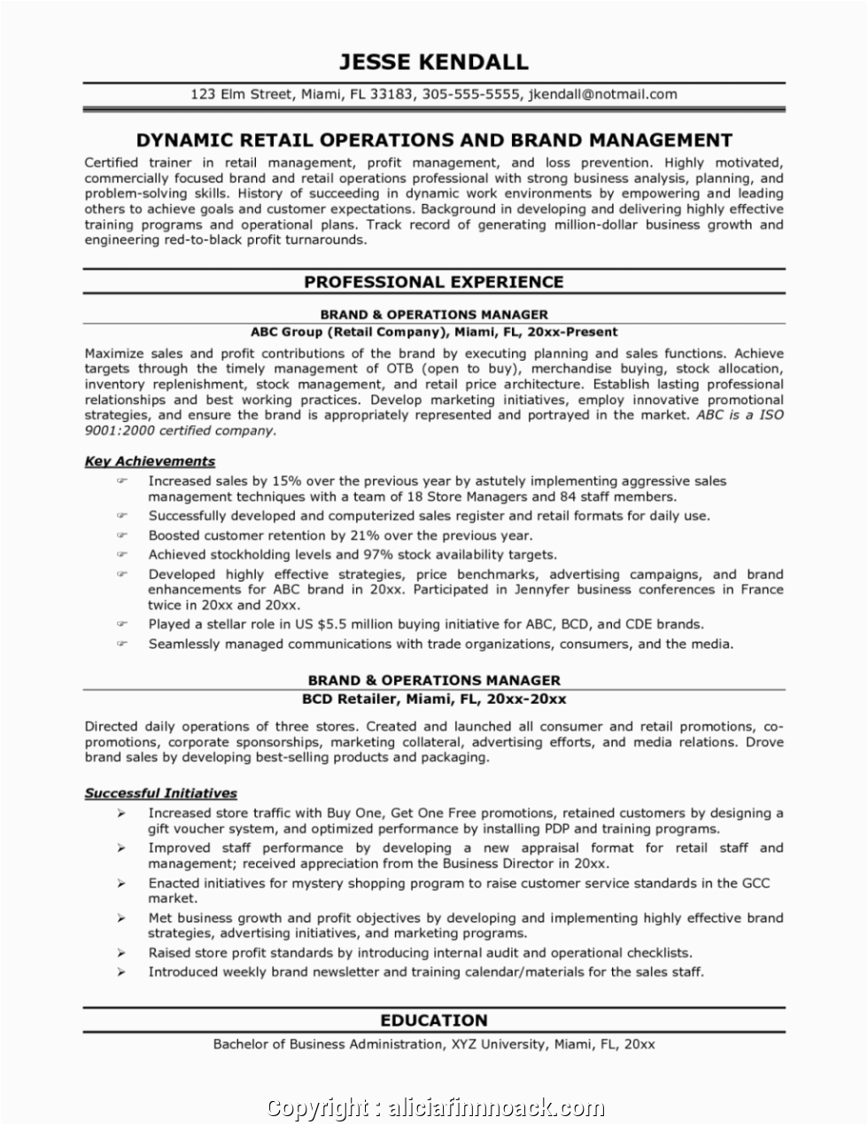 top sample resume operations manager in manufacturing