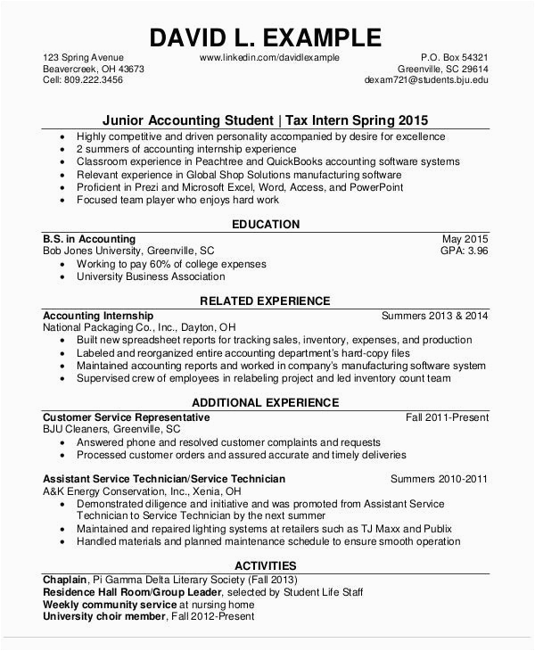 Junior Accountant Resume Sample In Word Junior Accountant Resume Sample Pdf Best Resume Examples