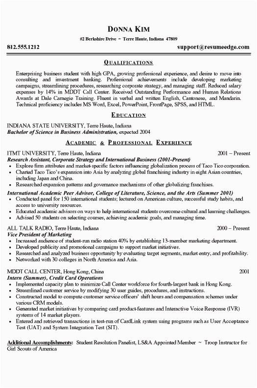 9 10 entry level college student resume samples