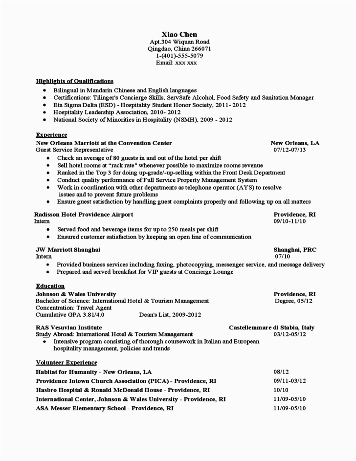 Resume Samples for International Students In Canada International Student Resume and Cv Examples Free Download