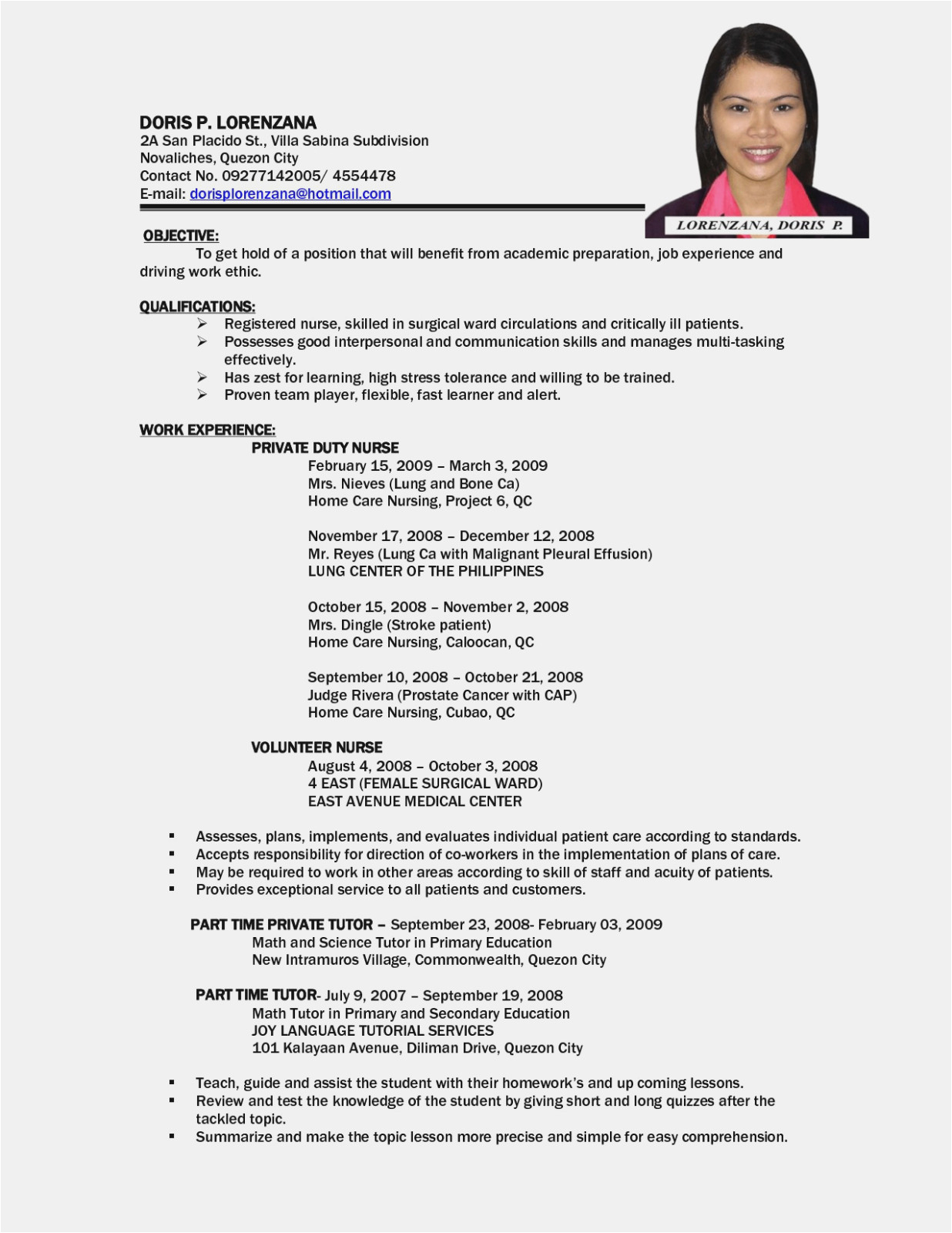 Sample Resume for Teaching Position Philippines This Story Behind Ideal