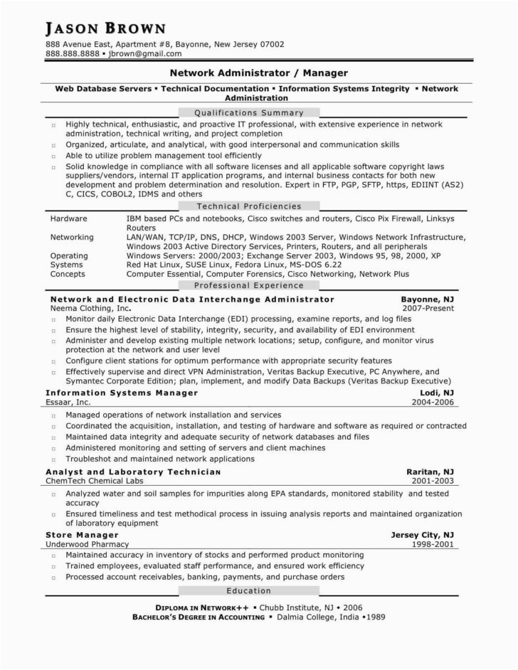 System Administrator Sample Resume 2 Years Experience Linux System Administrator 2 Years Experience Resume