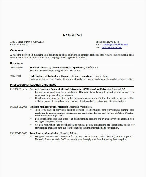 6 Months Experience Resume Sample In software Engineer Resume format 6 Years software Engineer