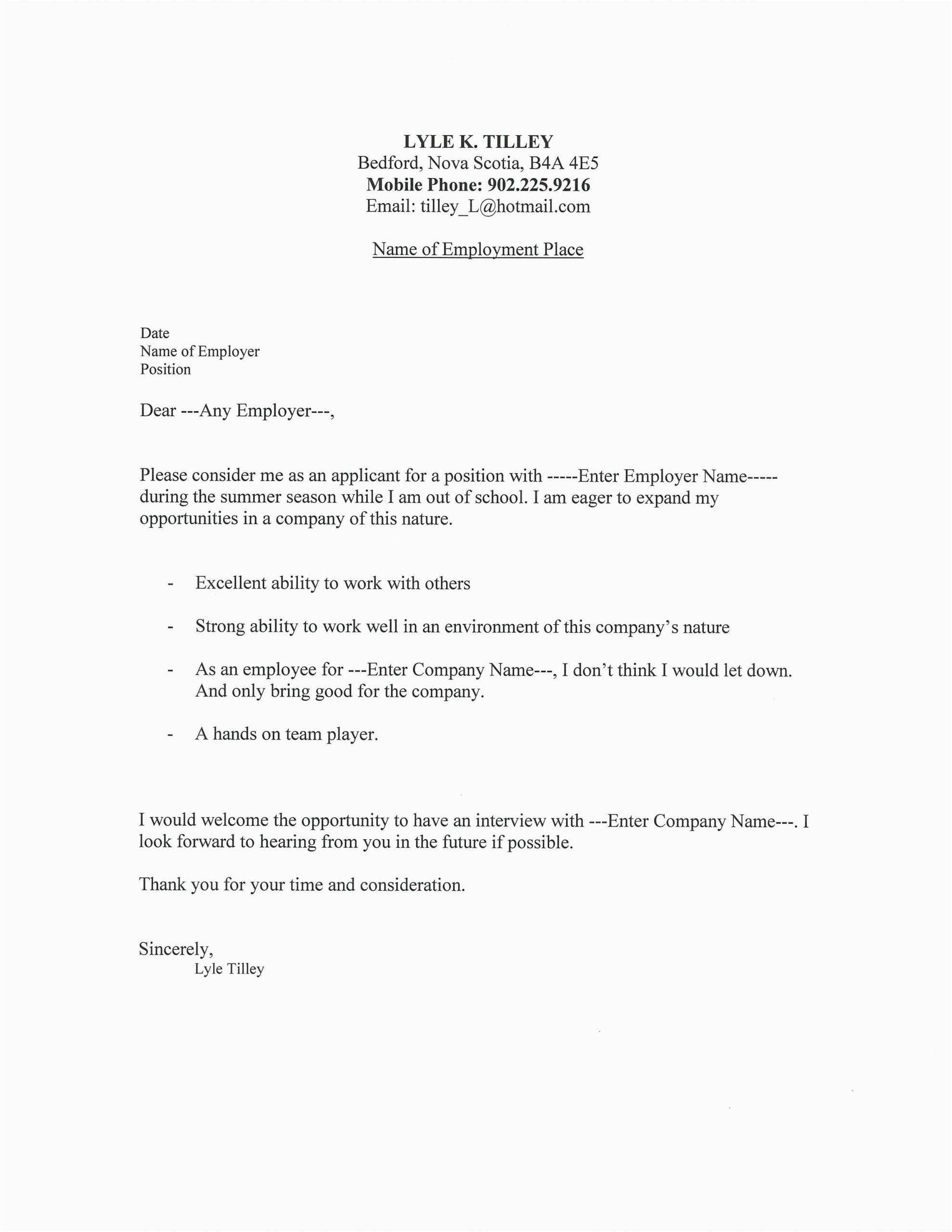 cover letter for resume 5343