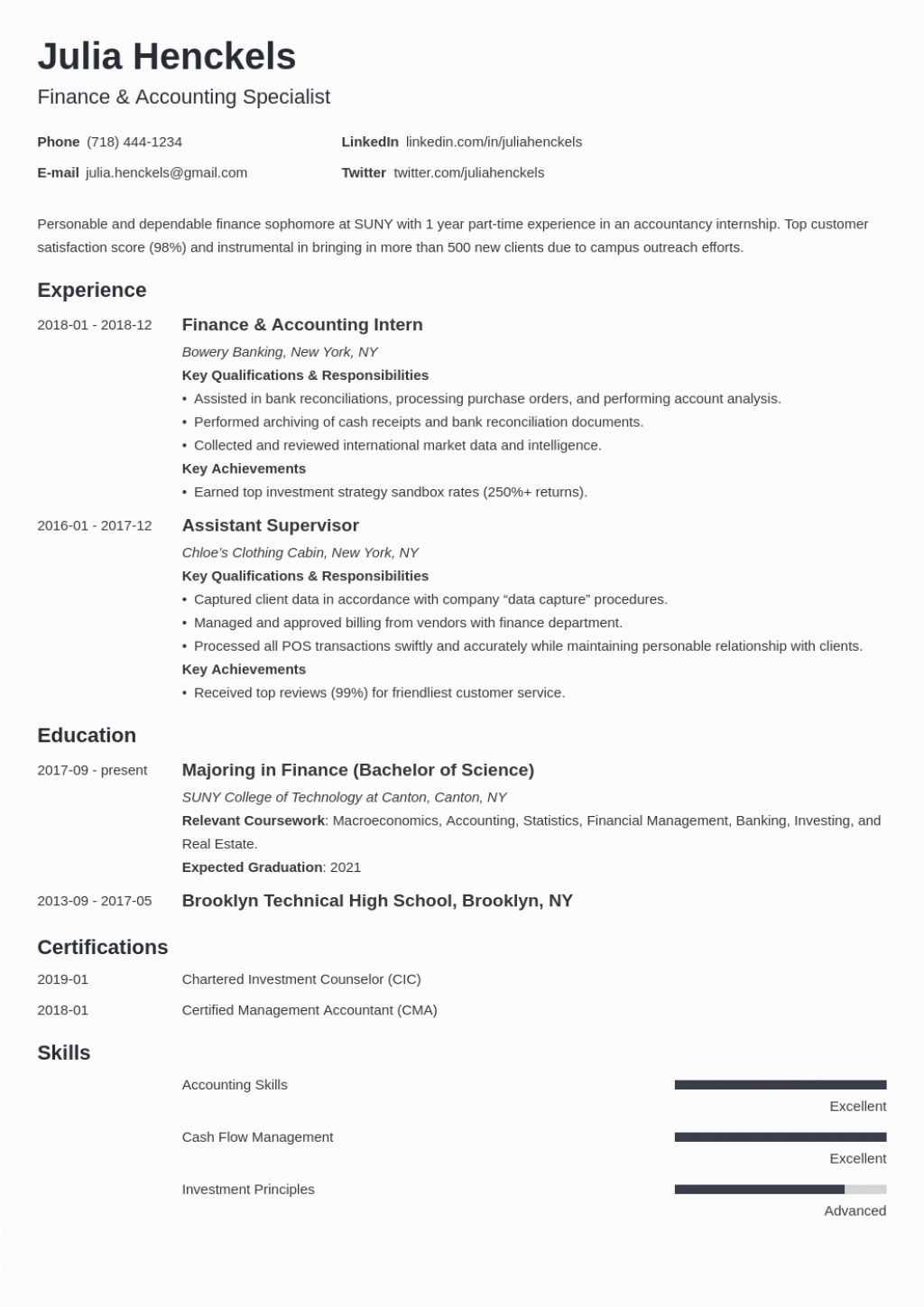 7 cool of college resume builder pictures