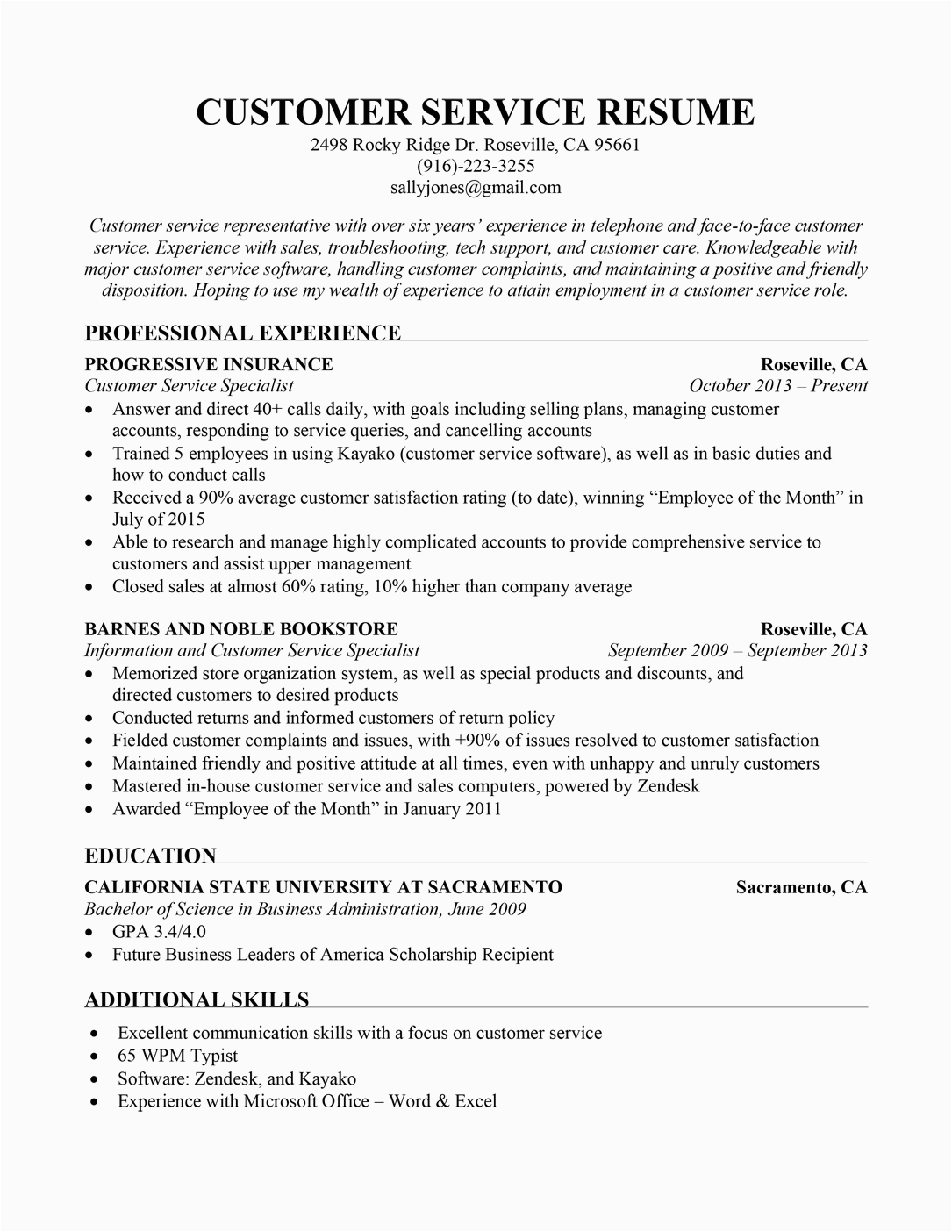 Sample Customer Service Resume Summary Qualifications Customer Service Resume Sample Resume Panion