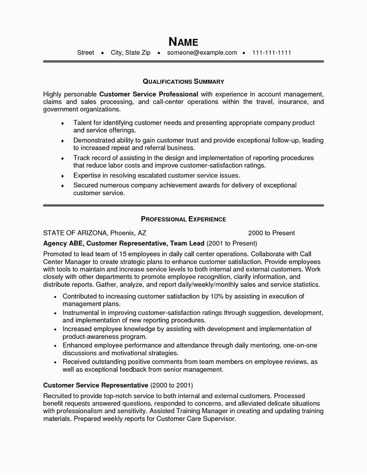 Sample Customer Service Resume Summary Qualifications New Customer Service Resume Summary Examples Resume