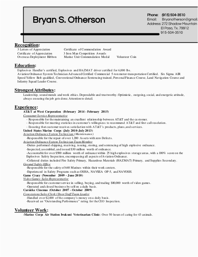 resume sample awards and recognition
