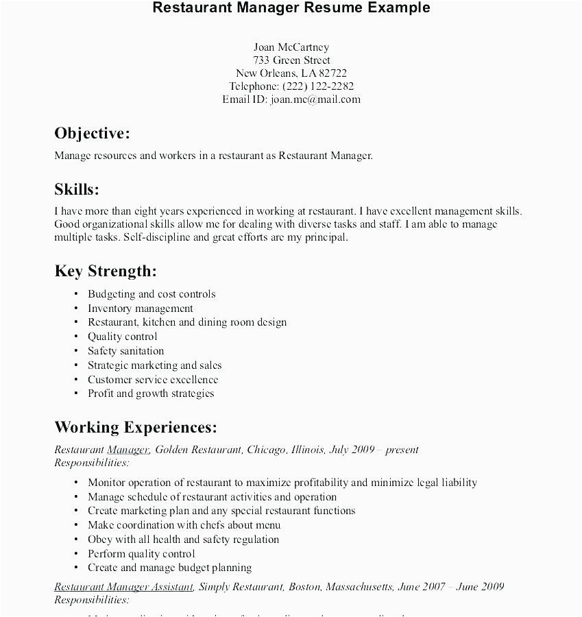 Mcdonald S Shift Manager Resume Sample Mcdonalds Manager Resume Shift Manager Resume Restaurant