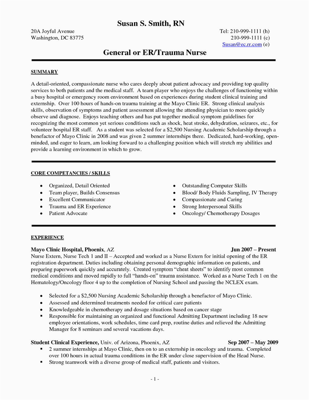 sample resume for medical assistant externship